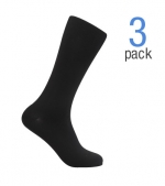 Calvin Klein 3-Pack Flat Knit Micro Fiber Dress Sock